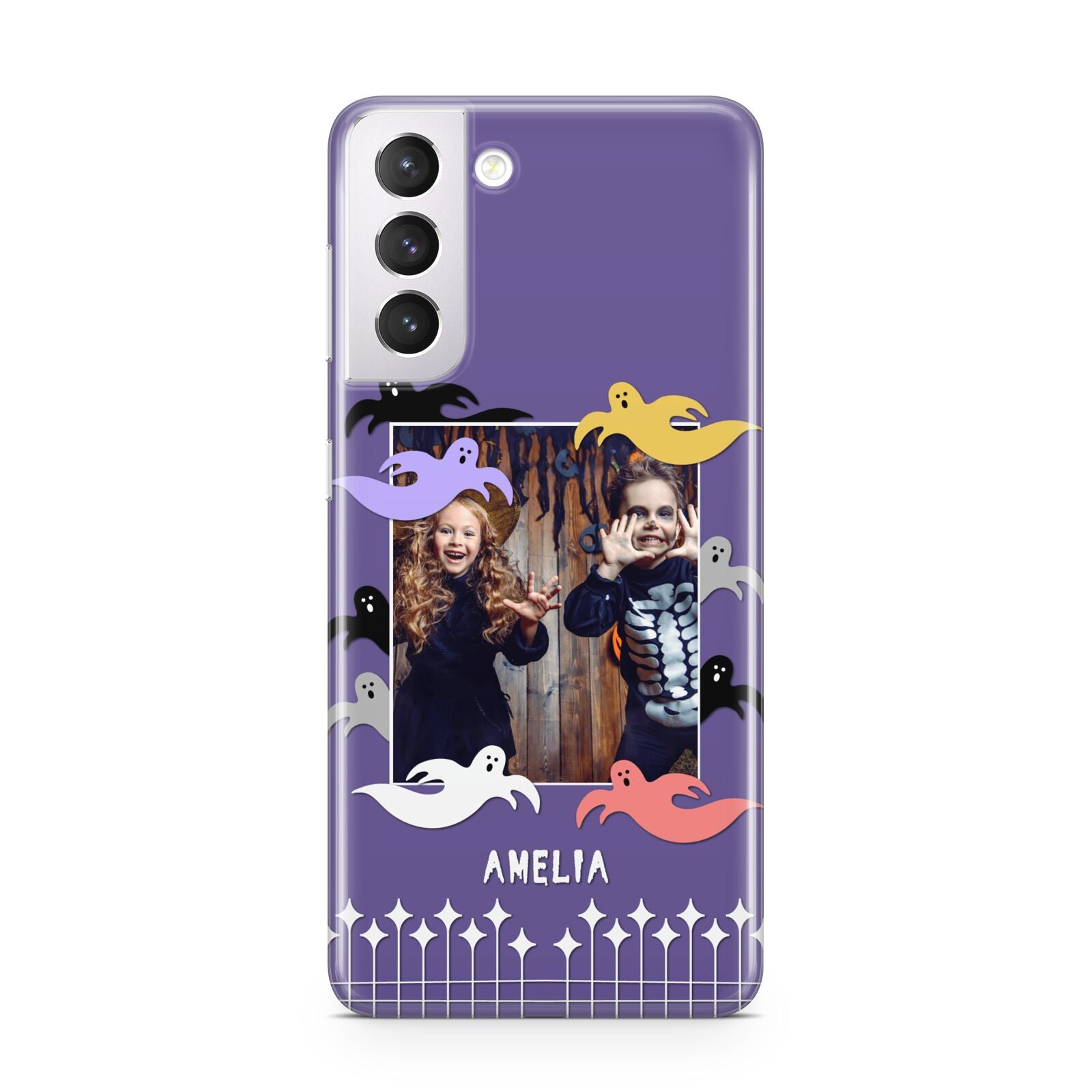 Personalised Halloween Photo Upload Samsung S21 Case