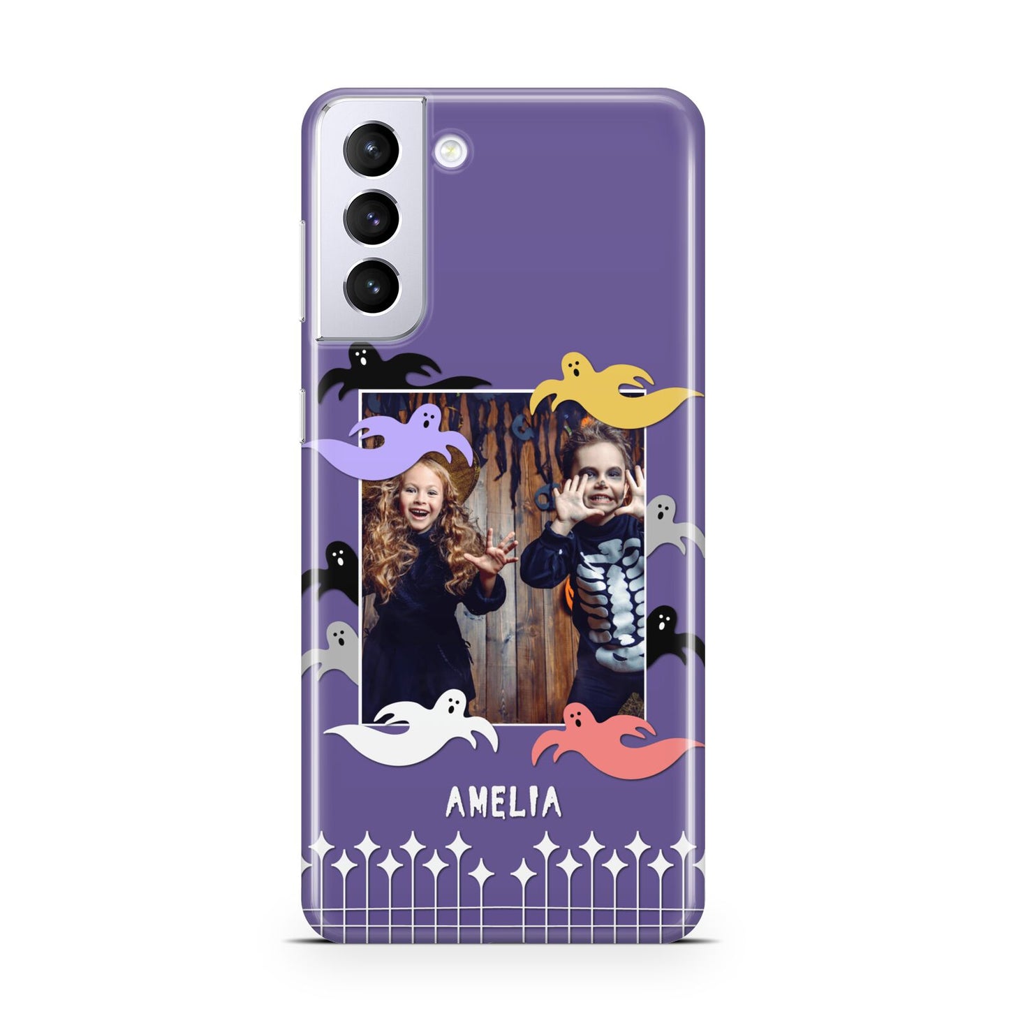 Personalised Halloween Photo Upload Samsung S21 Plus Case