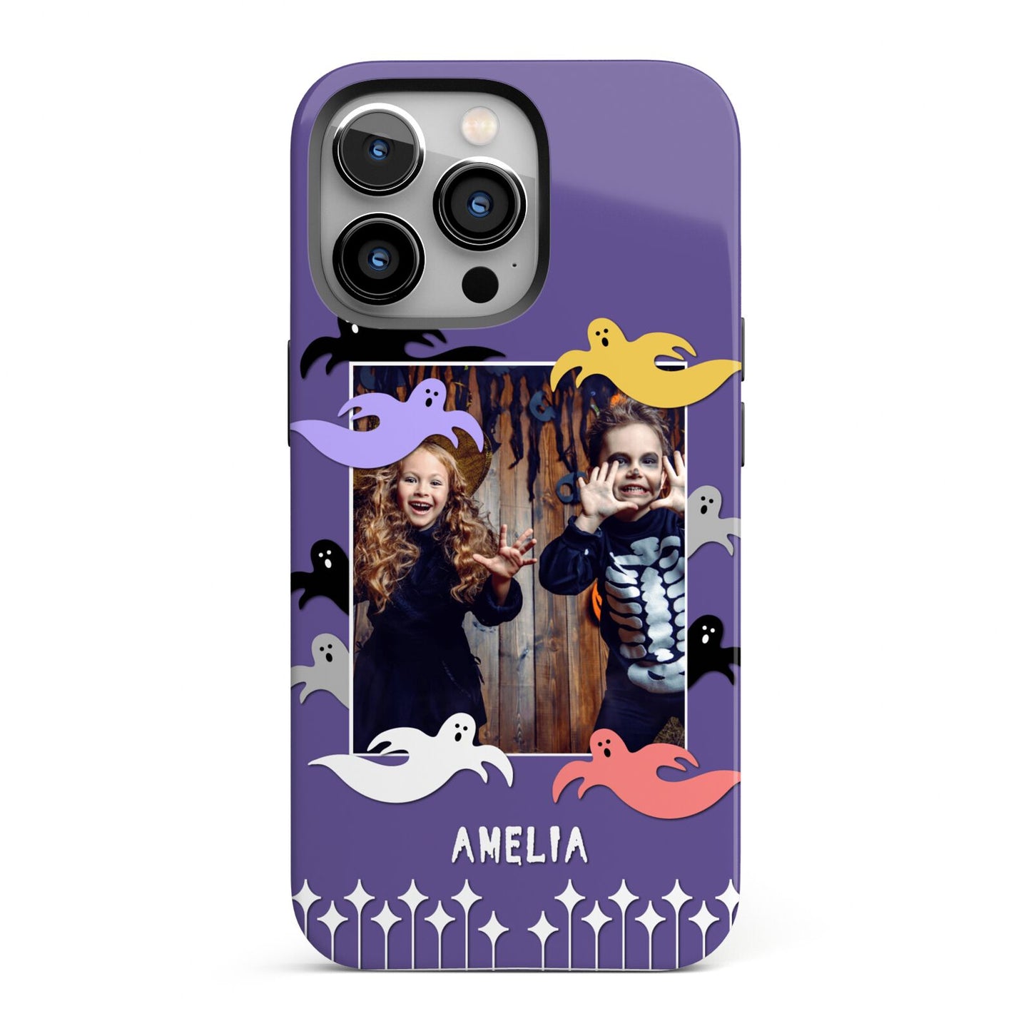 Personalised Halloween Photo Upload iPhone 13 Pro Full Wrap 3D Tough Case