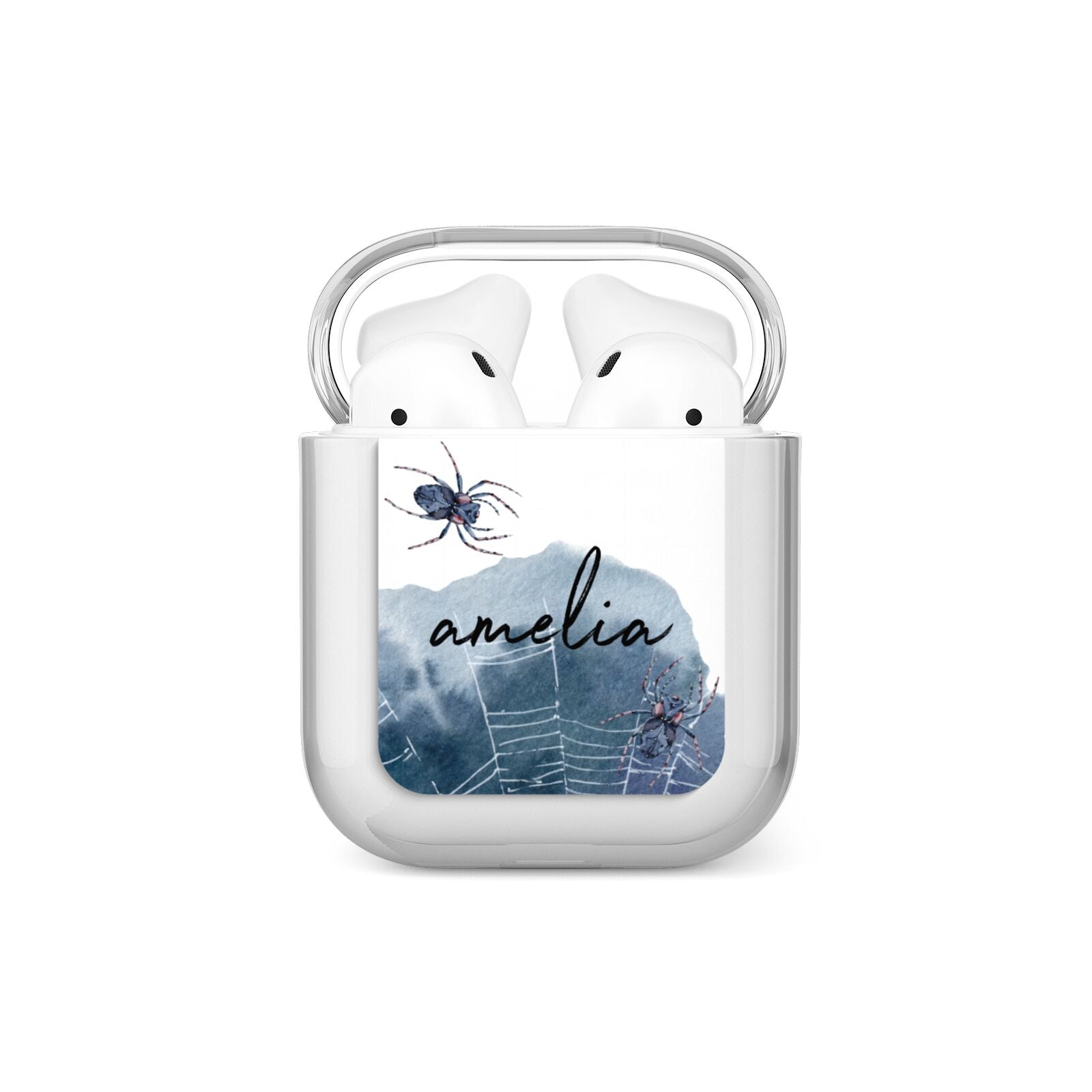 Personalised Halloween Spider Web AirPods Case