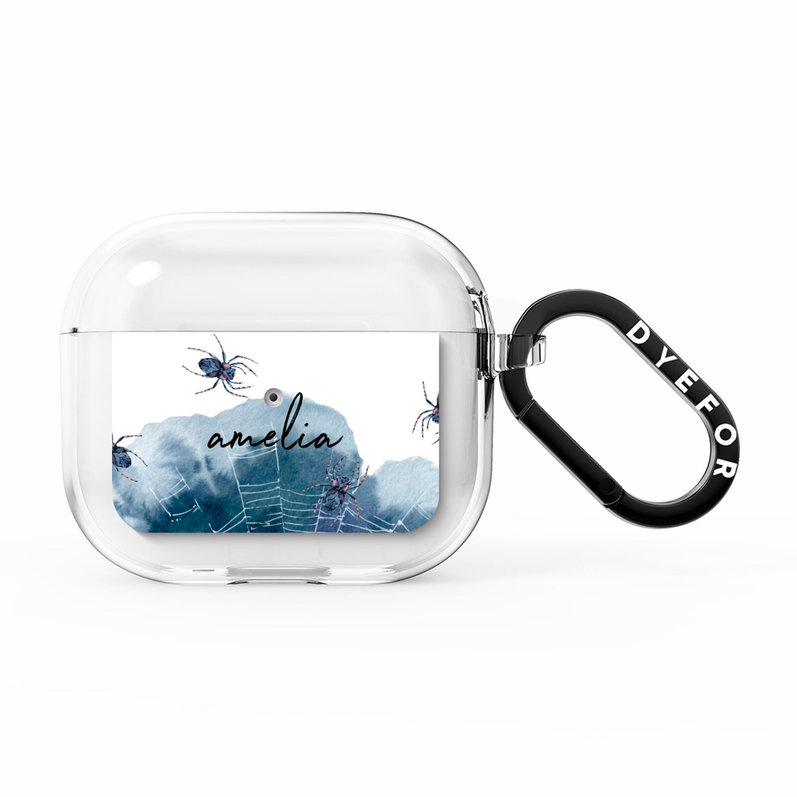 Personalised Halloween Spider Web AirPods Clear Case 3rd Gen