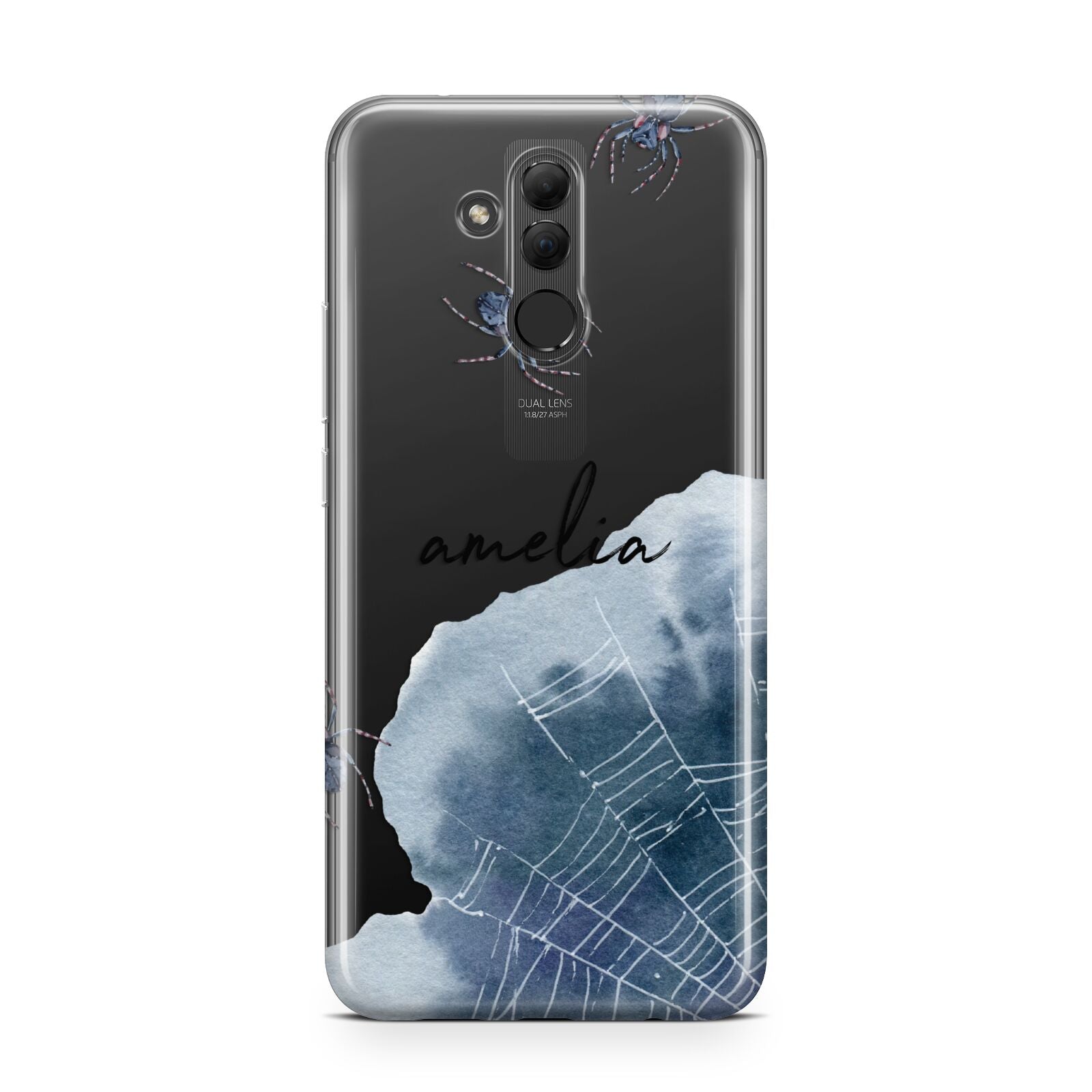 Personalised Halloween Spider Web Huawei Mate 20 Lite