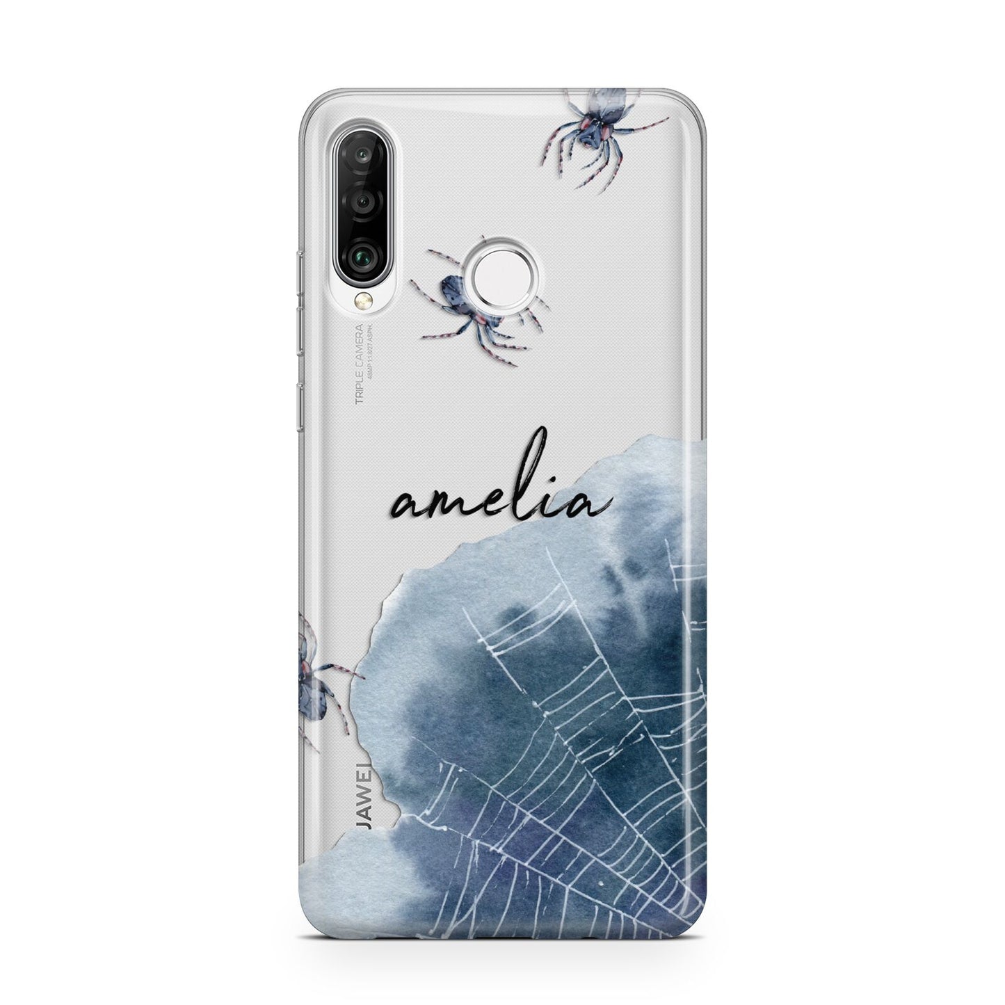 Personalised Halloween Spider Web Huawei P30 Lite Phone Case