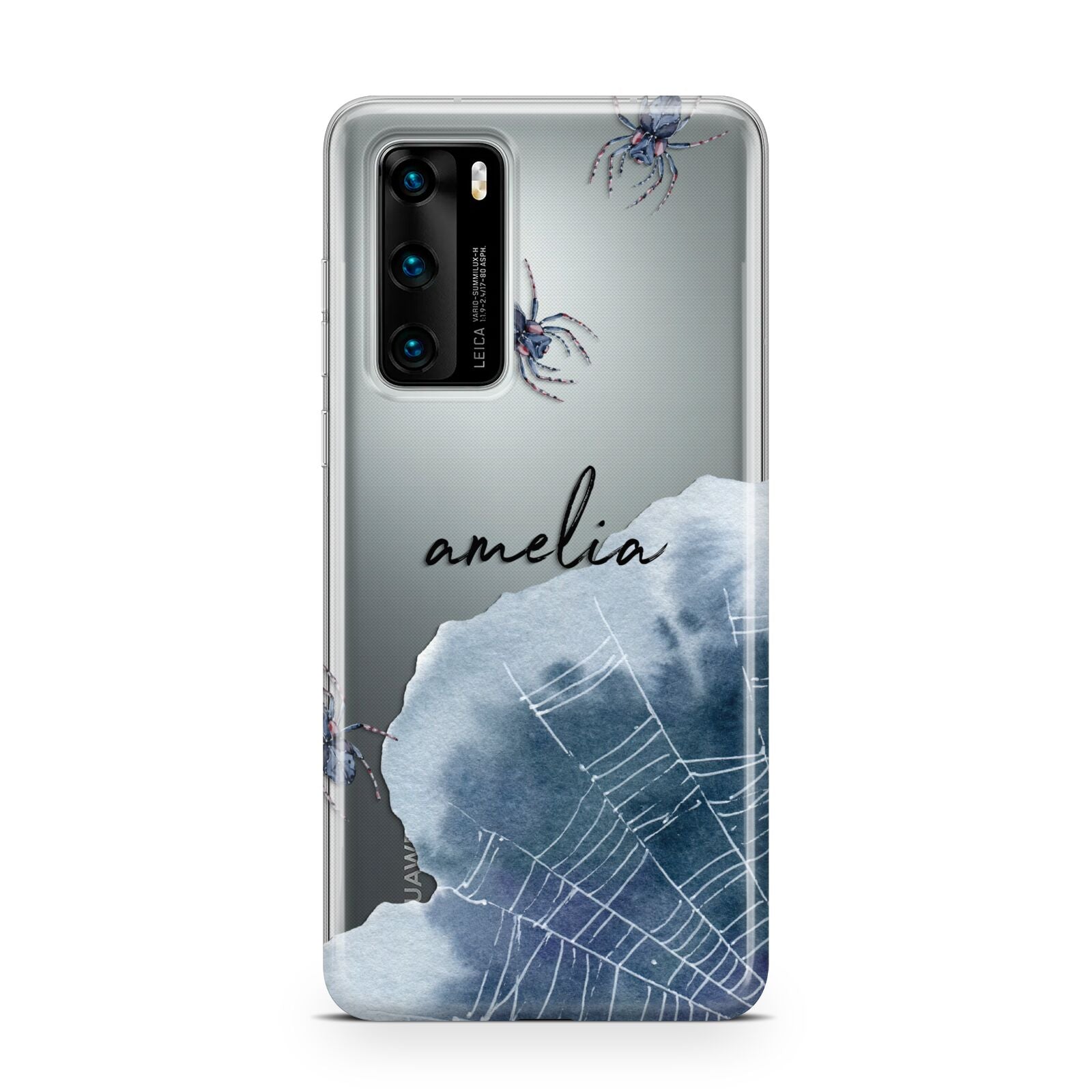 Personalised Halloween Spider Web Huawei P40 Phone Case