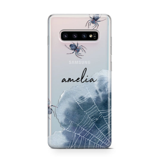 Personalised Halloween Spider Web Protective Samsung Galaxy Case