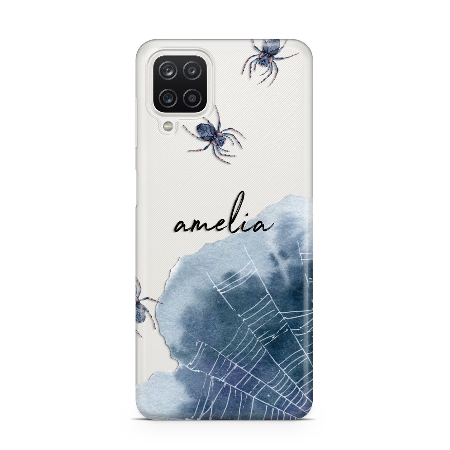 Personalised Halloween Spider Web Samsung A12 Case