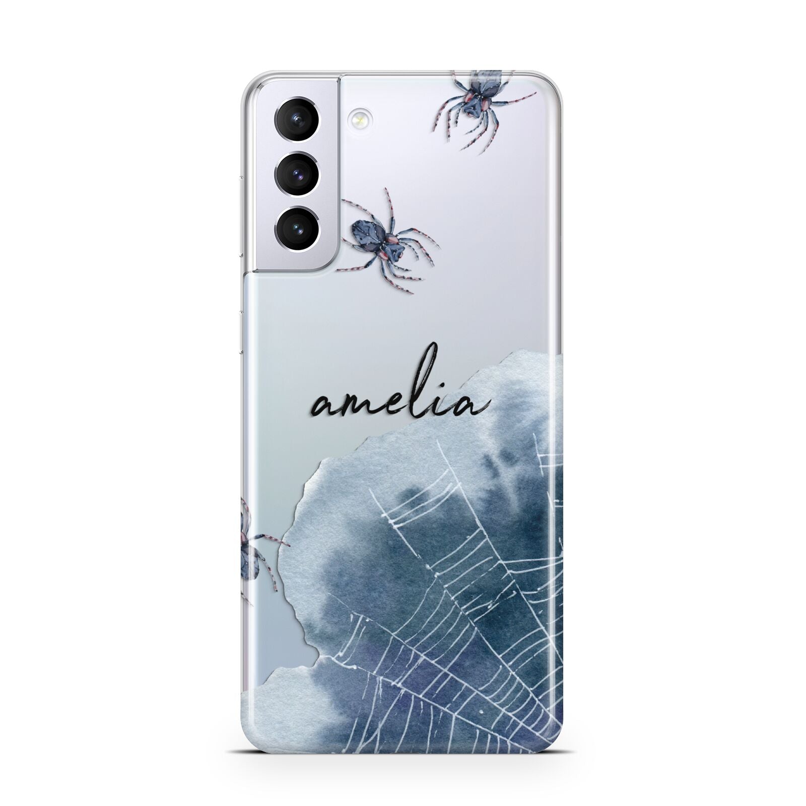 Personalised Halloween Spider Web Samsung S21 Plus Case