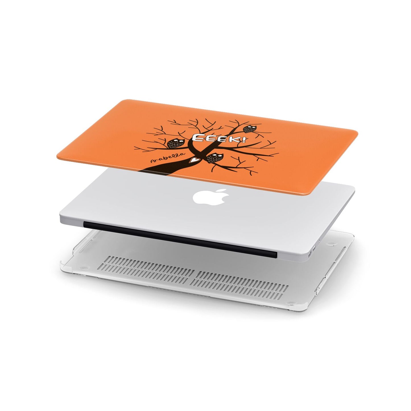 Personalised Halloween Tree Apple MacBook Case in Detail