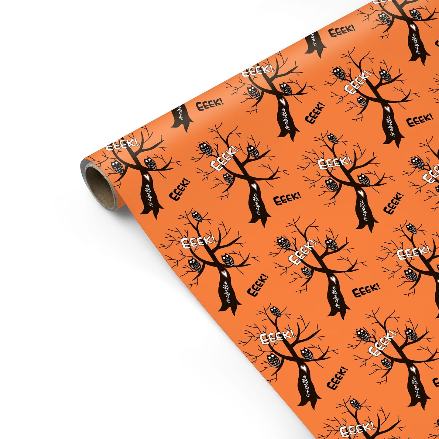 Personalised Halloween Tree Personalised Gift Wrap