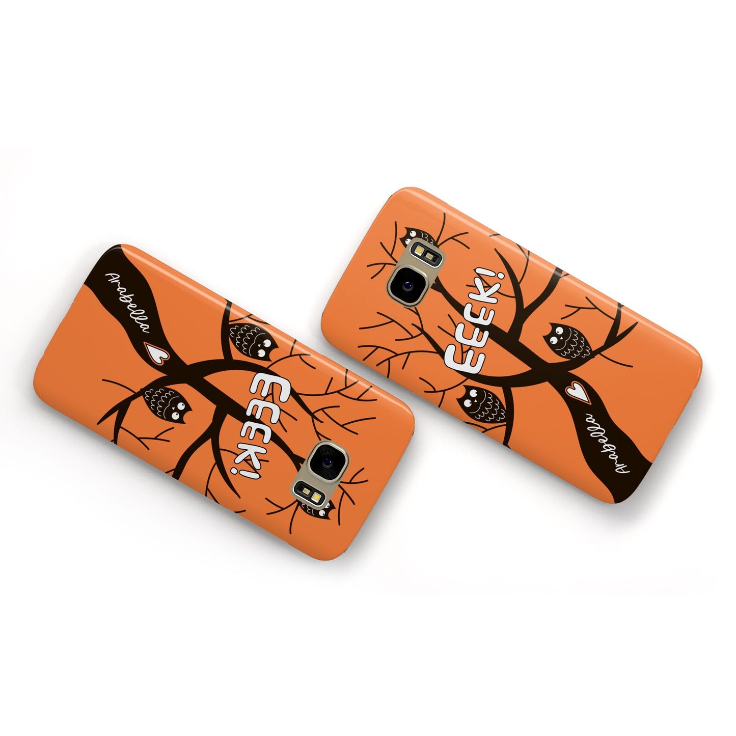 Personalised Halloween Tree Samsung Galaxy Case Flat Overview