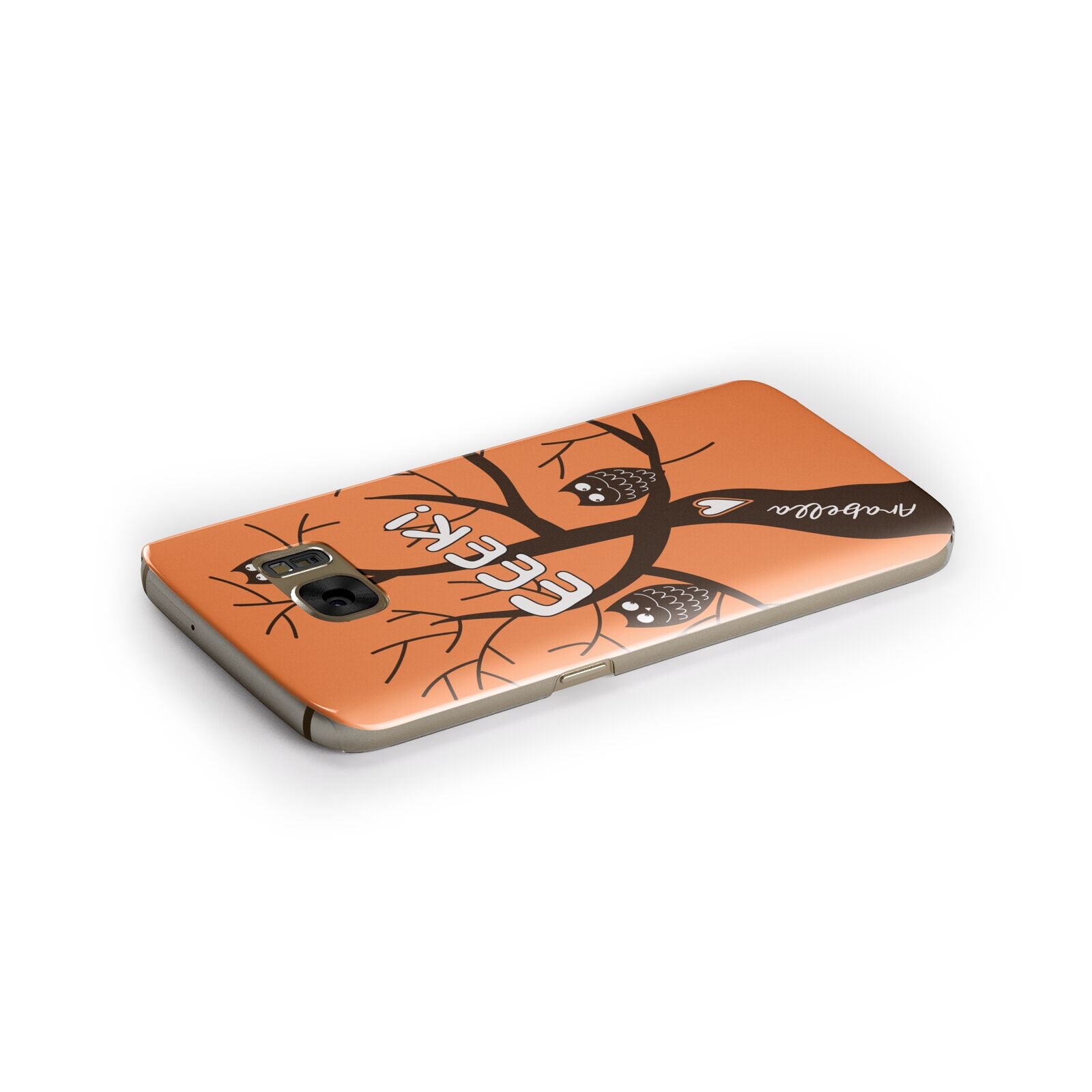 Personalised Halloween Tree Samsung Galaxy Case Side Close Up