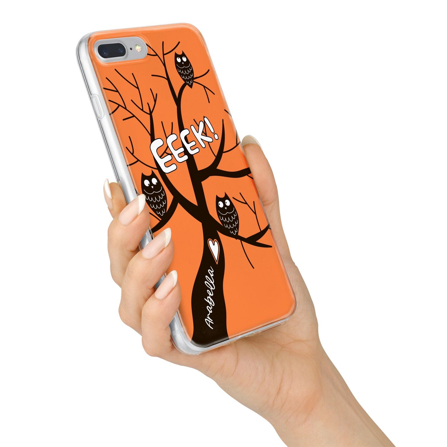 Personalised Halloween Tree iPhone 7 Plus Bumper Case on Silver iPhone Alternative Image