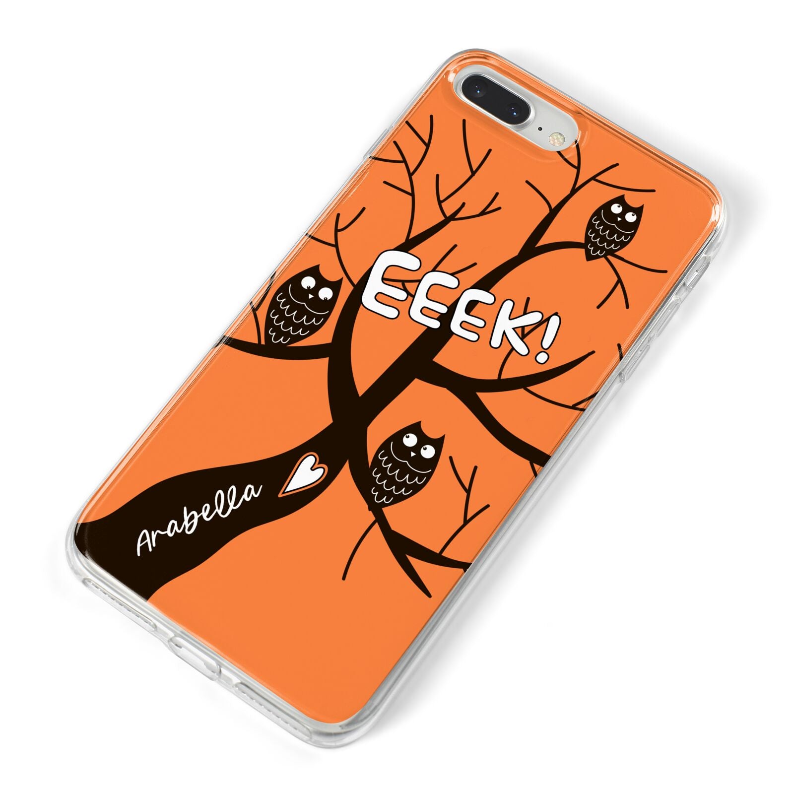 Personalised Halloween Tree iPhone 8 Plus Bumper Case on Silver iPhone Alternative Image