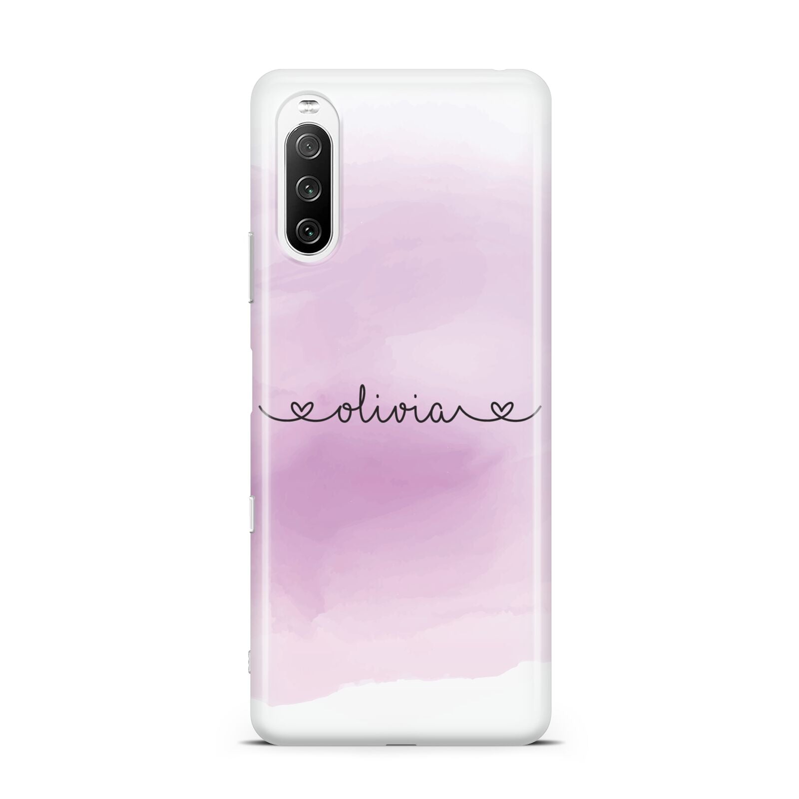 Personalised Handwritten Name Hearts Sony Xperia 10 III Case