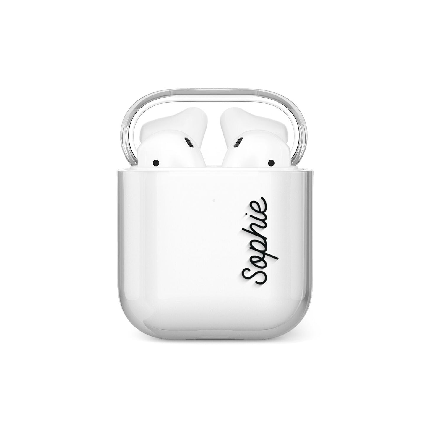 Personalised Handwritten Small Name Custom Clear AirPods Case