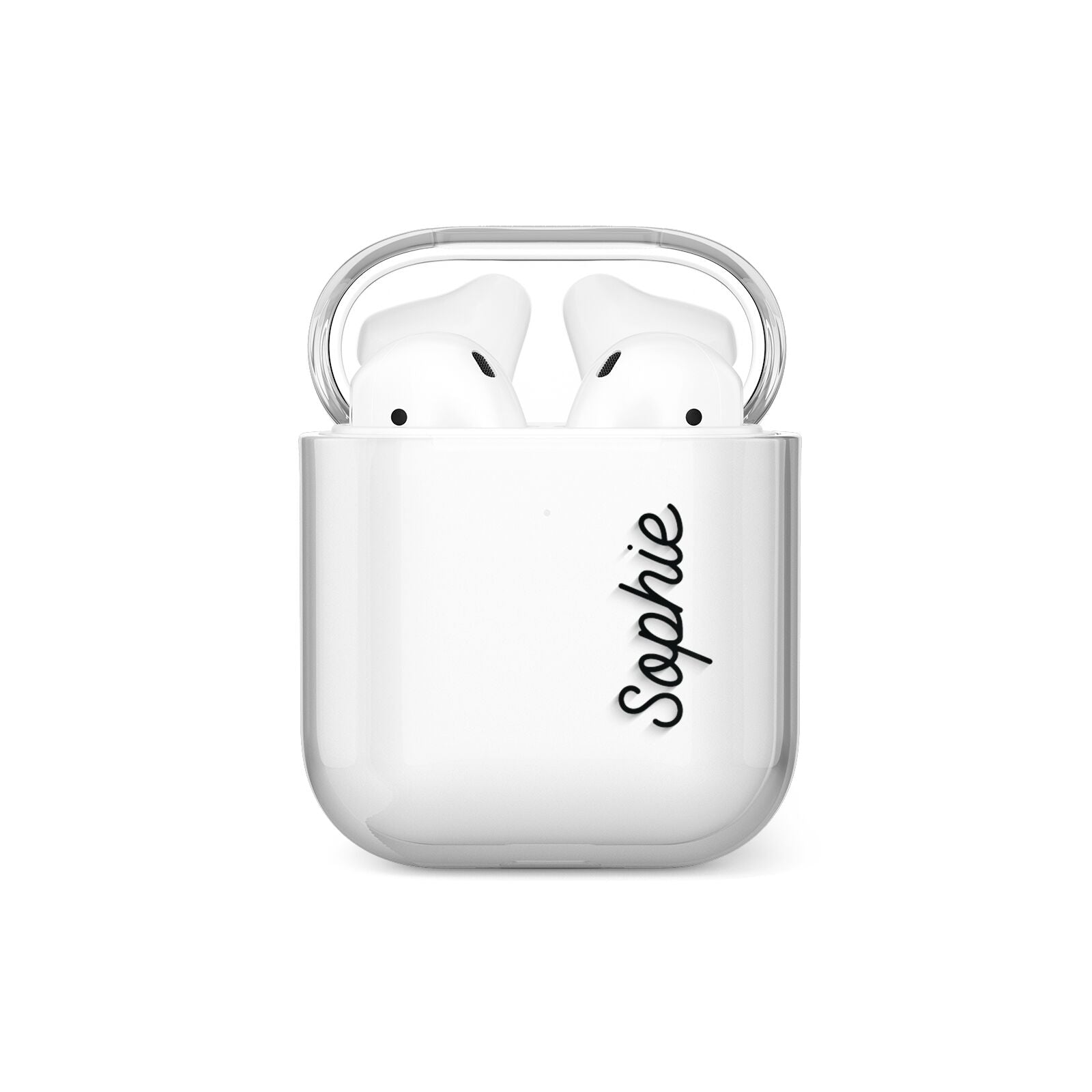 Personalised Handwritten Small Name Custom Clear AirPods Case