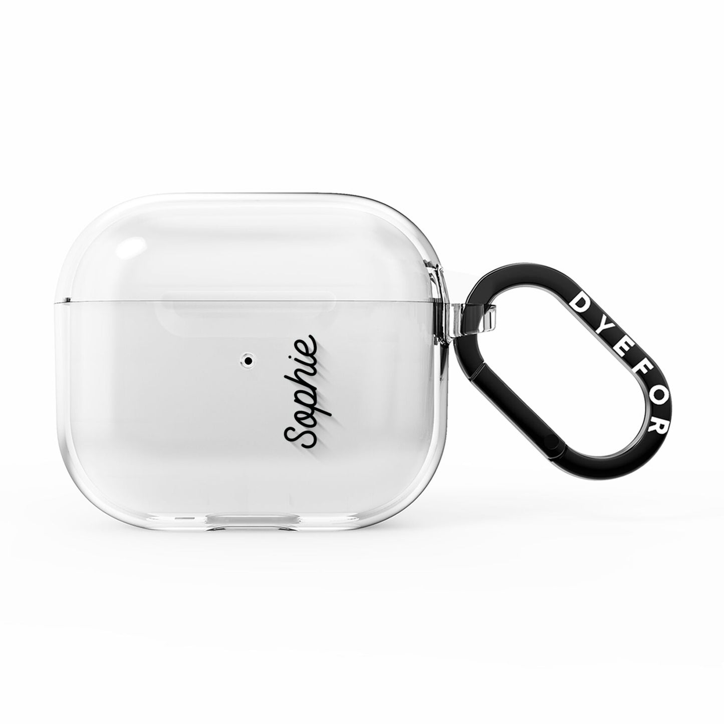 Personalised Handwritten Small Name Custom Clear AirPods Clear Case 3rd Gen