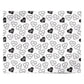 Personalised Happy Birthday Monochrome Hearts Personalised Wrapping Paper Alternative