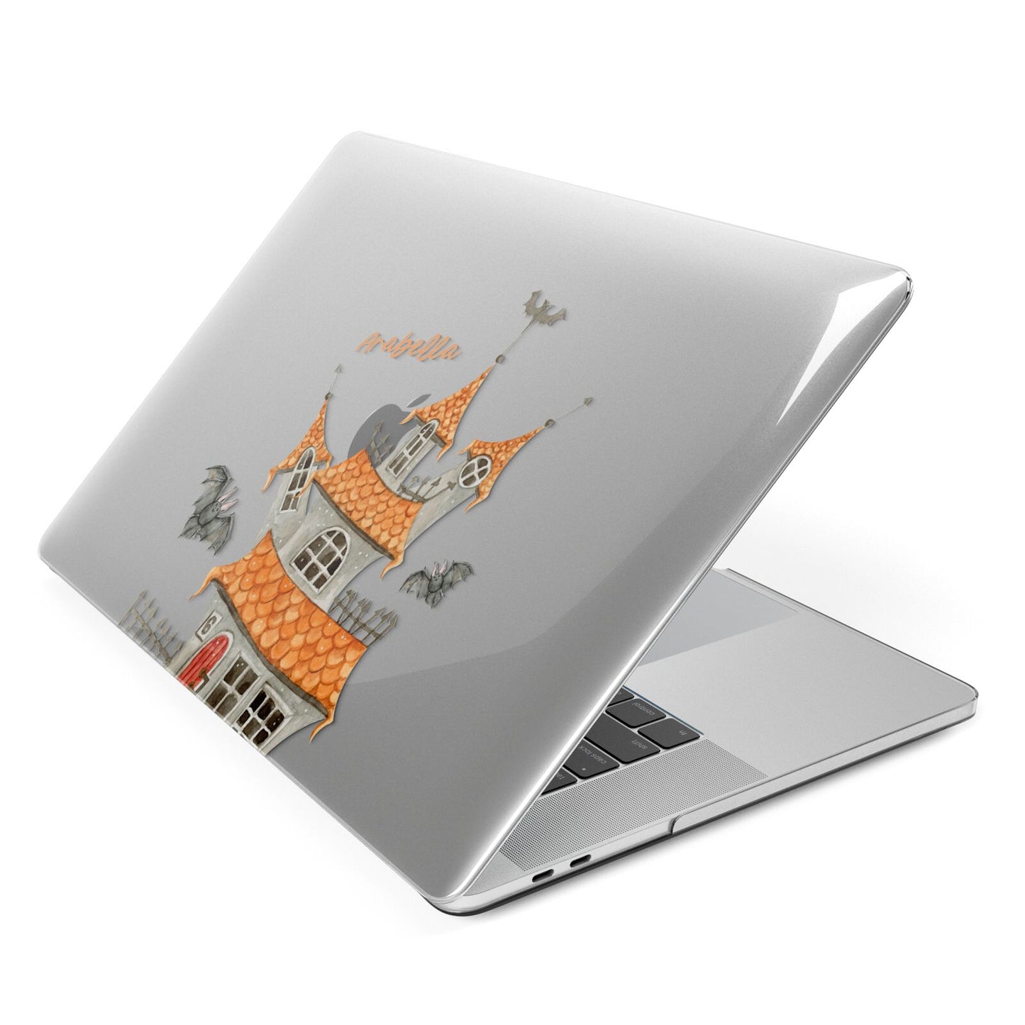 Personalised Haunted House Apple MacBook Case Side View