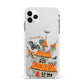 Personalised Haunted House Apple iPhone 11 Pro Max in Silver with White Impact Case