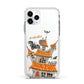 Personalised Haunted House Apple iPhone 11 Pro in Silver with White Impact Case