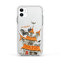 Personalised Haunted House Apple iPhone 11 in White with White Impact Case