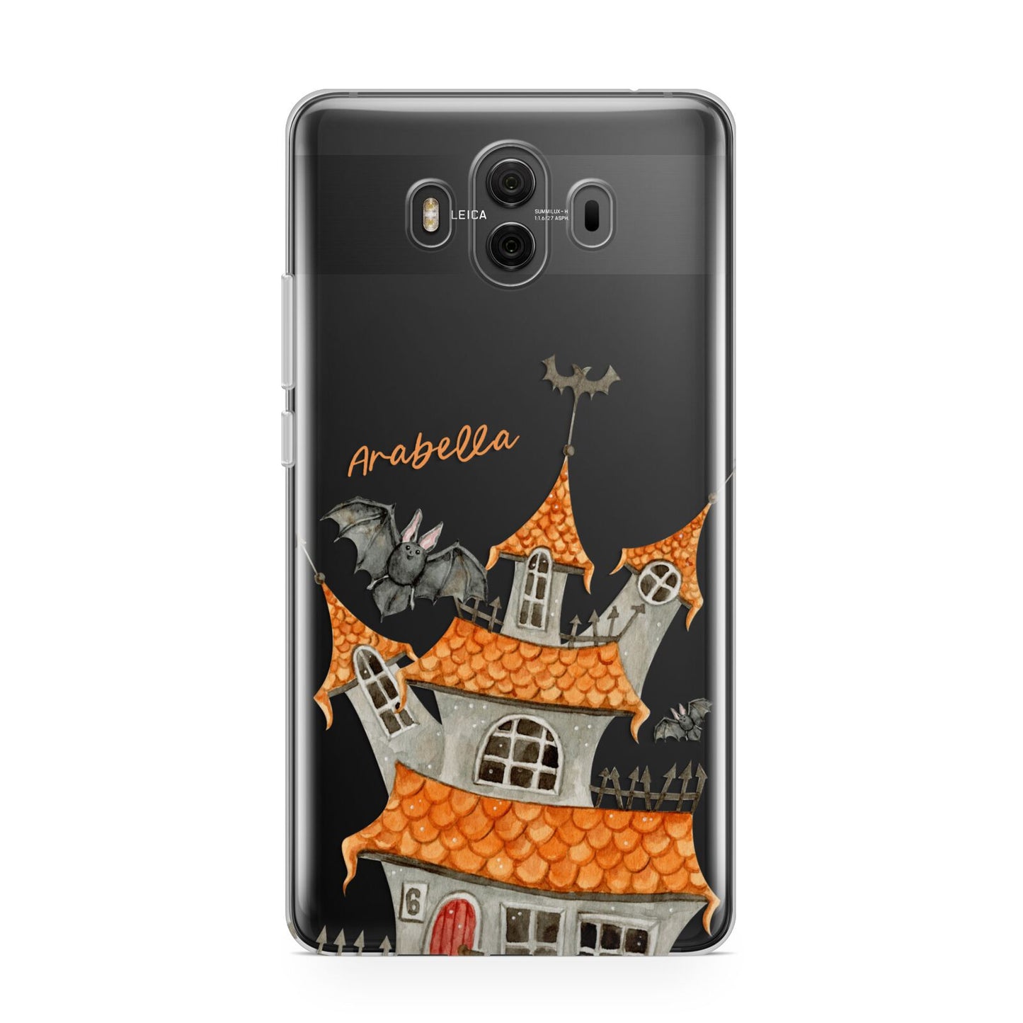 Personalised Haunted House Huawei Mate 10 Protective Phone Case