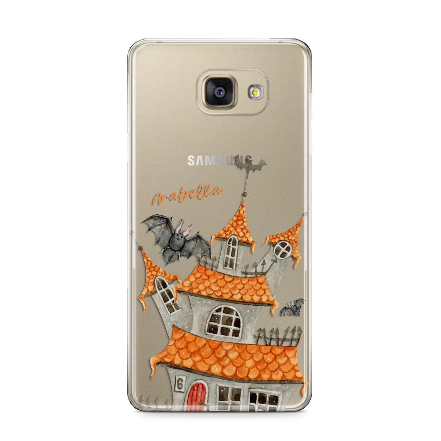 Personalised Haunted House Samsung Galaxy A9 2016 Case on gold phone