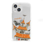 Personalised Haunted House iPhone 13 Mini Clear Bumper Case