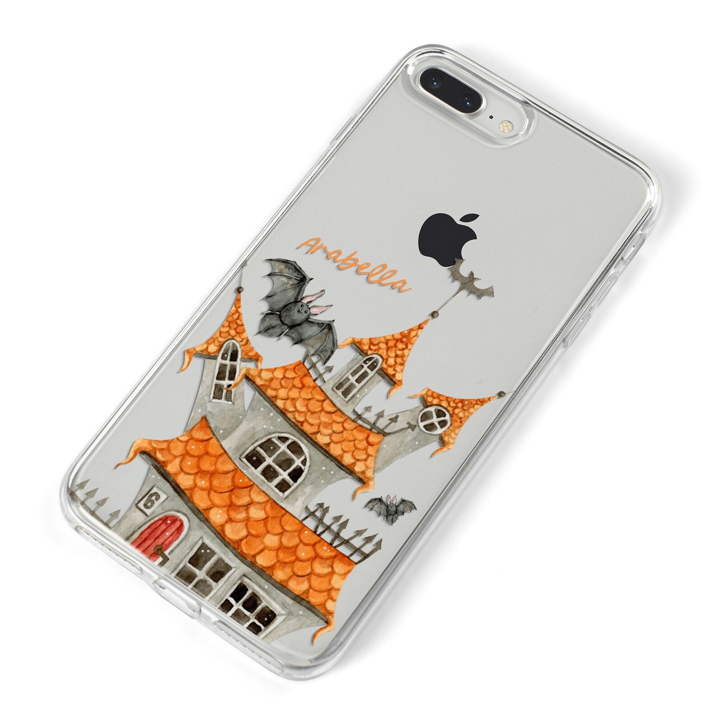 Personalised Haunted House iPhone 8 Plus Bumper Case on Silver iPhone Alternative Image