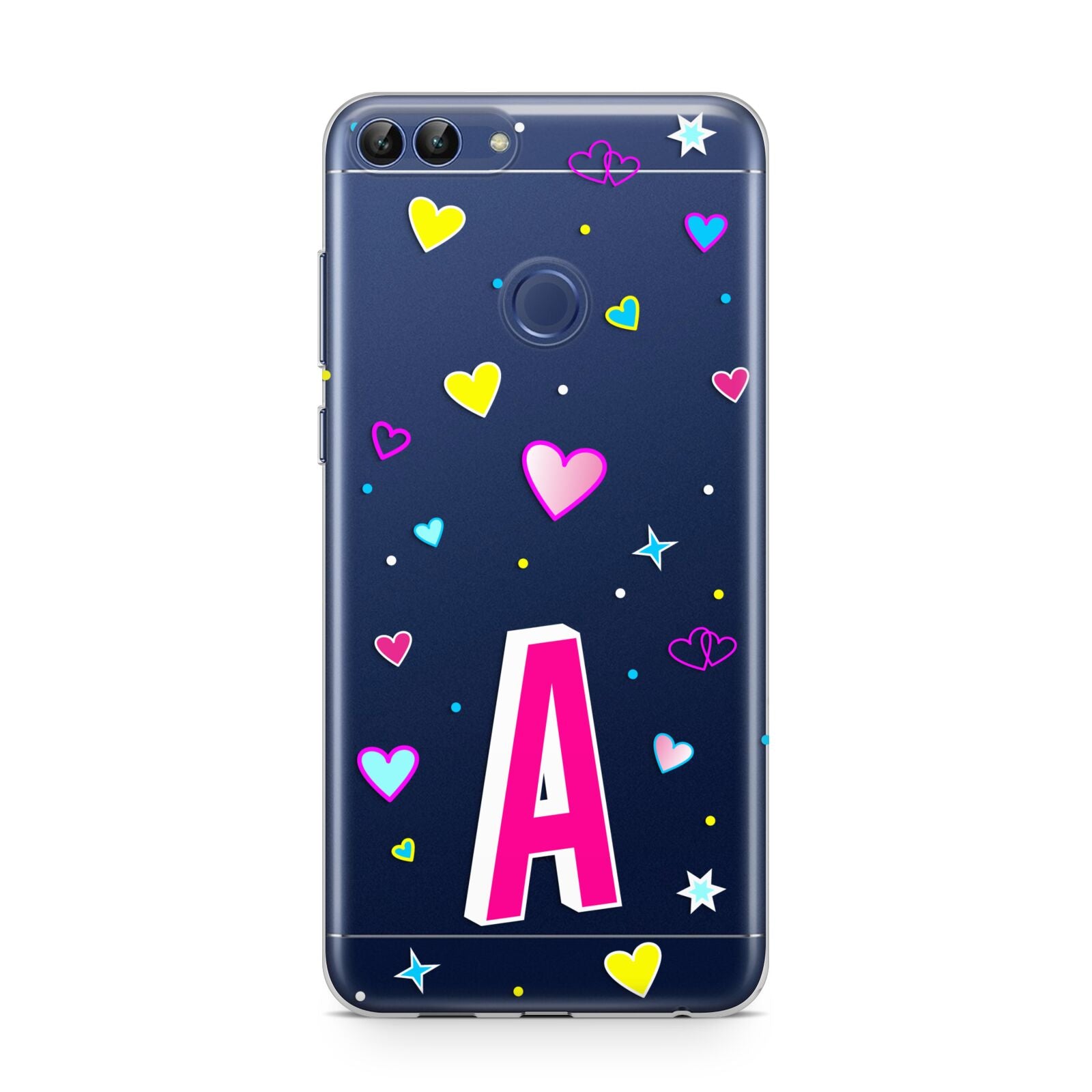 Personalised Heart Alphabet Clear Huawei P Smart Case