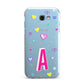 Personalised Heart Alphabet Clear Samsung Galaxy A7 2017 Case