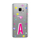 Personalised Heart Alphabet Clear Samsung Galaxy S9 Case