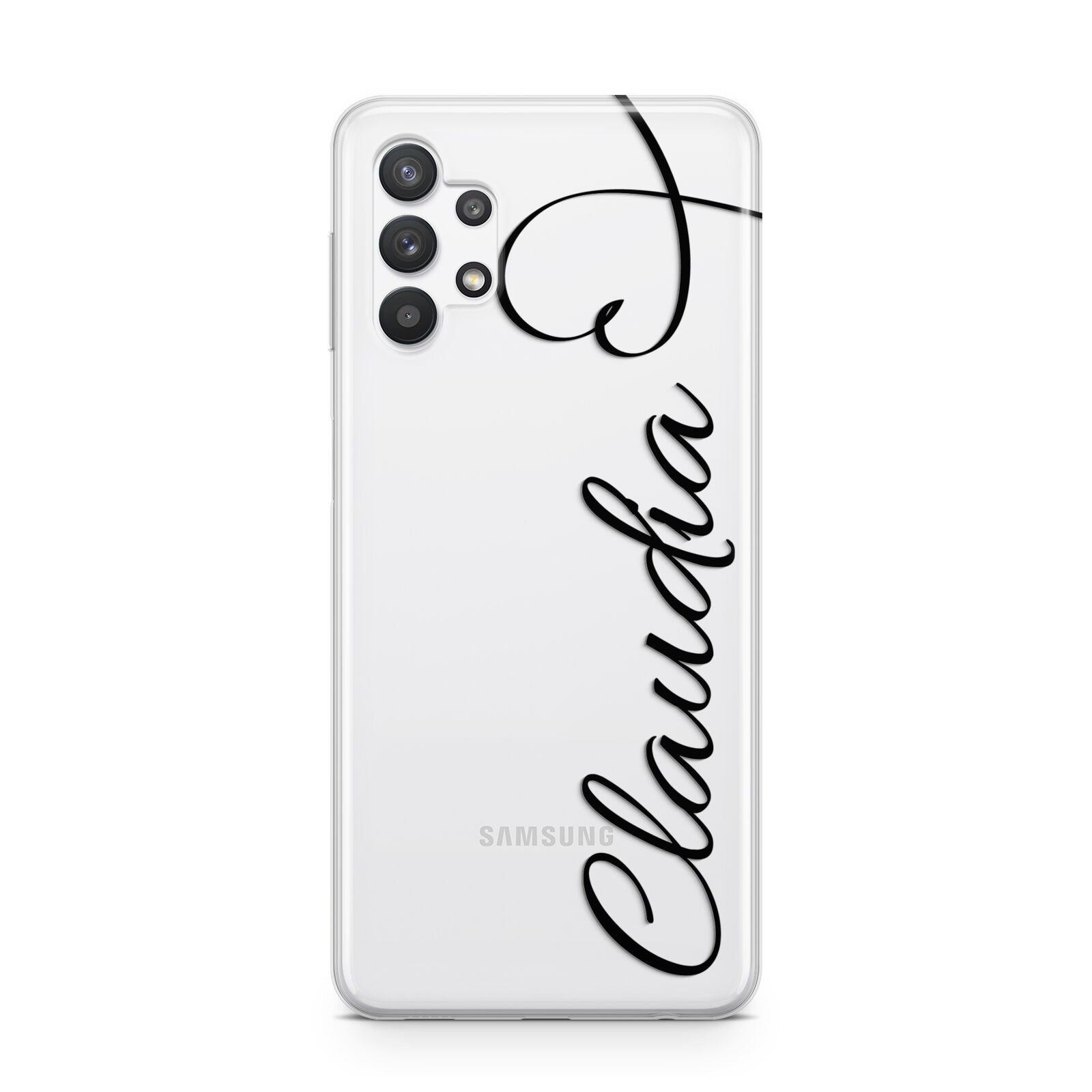 Personalised Heart Name Samsung A32 5G Case