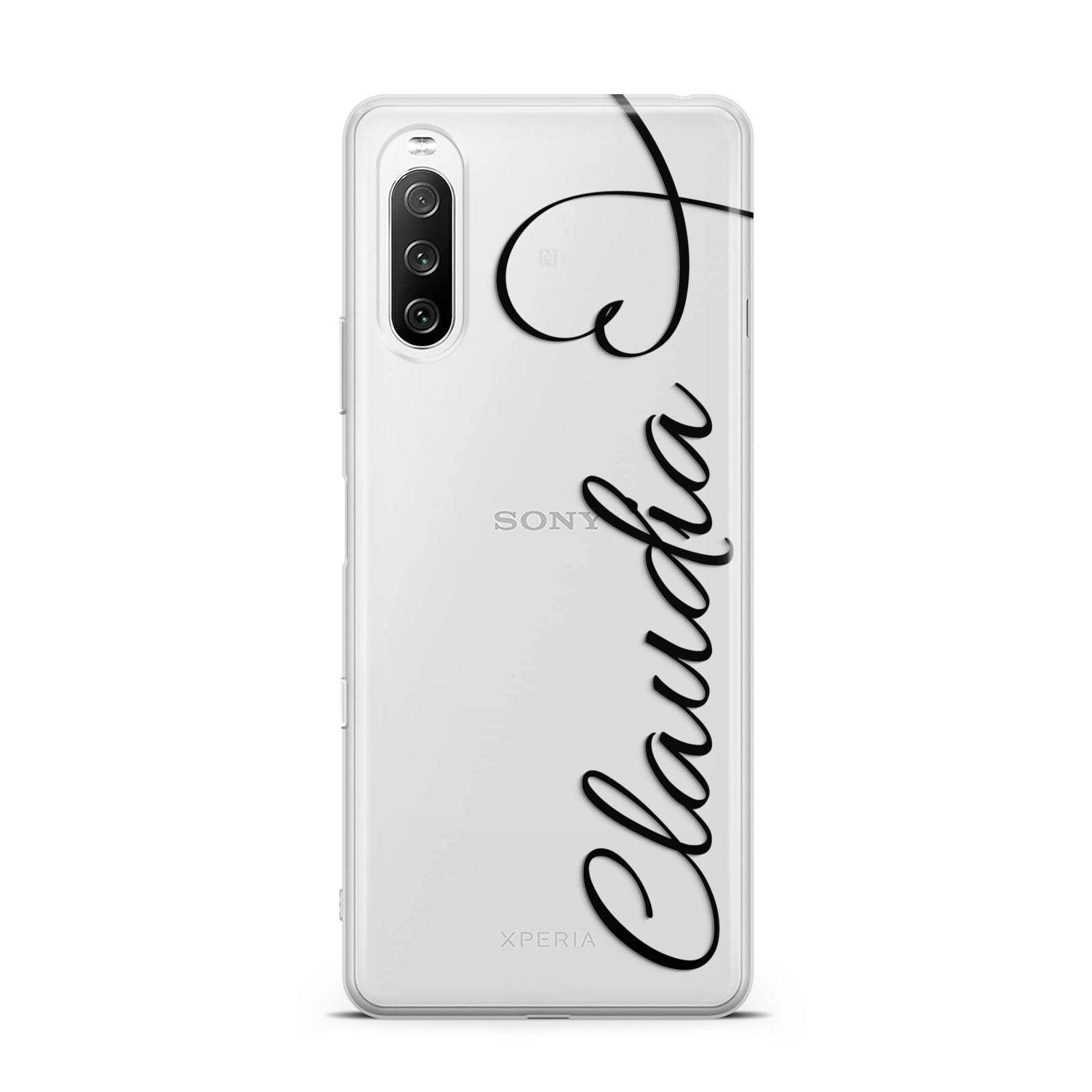 Personalised Heart Name Sony Xperia 10 III Case