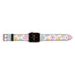 Personalised Heart Sweets Apple Watch Strap Landscape Image Rose Gold Hardware