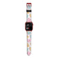 Personalised Heart Sweets Apple Watch Strap Size 38mm with Red Hardware