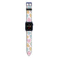 Personalised Heart Sweets Apple Watch Strap with Blue Hardware