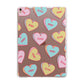 Personalised Heart Sweets Apple iPad Rose Gold Case