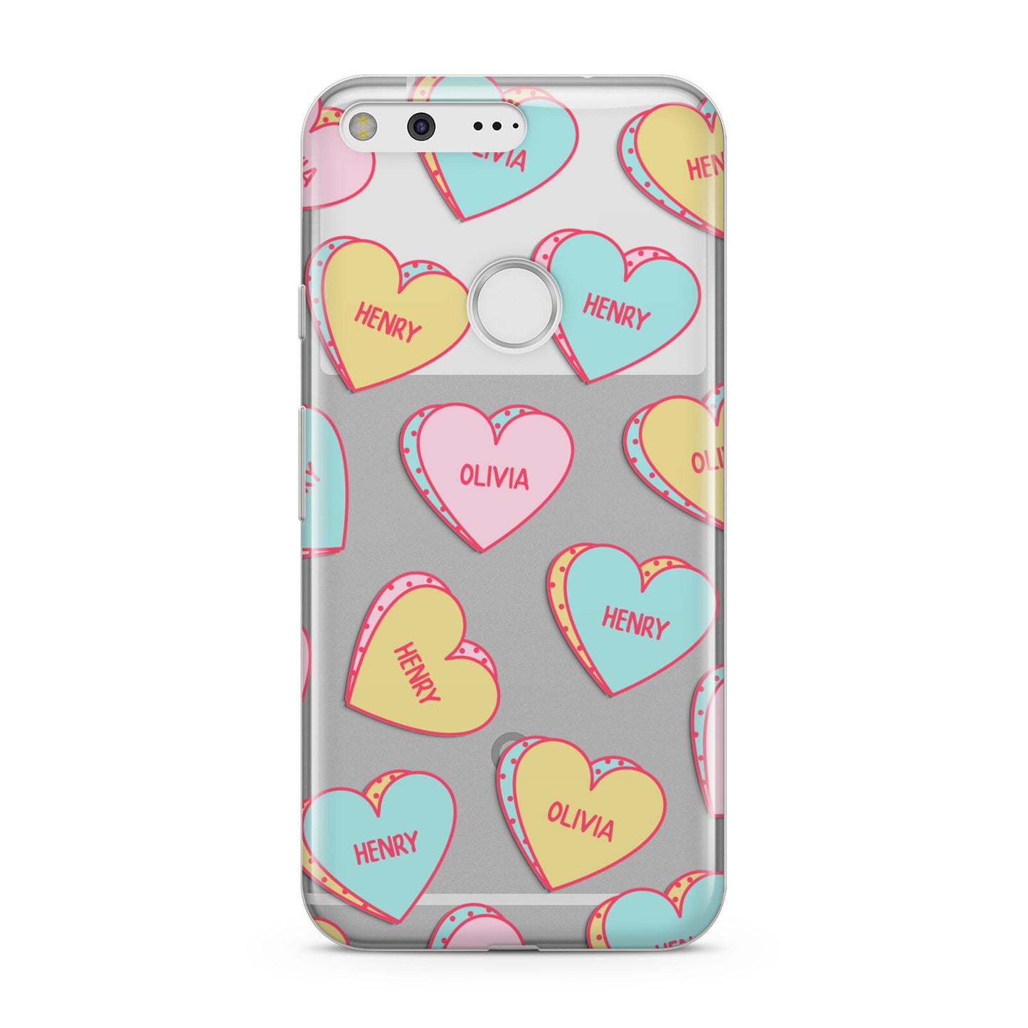 Personalised Heart Sweets Google Pixel Case