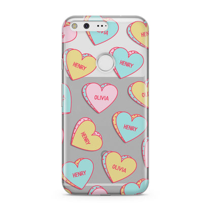 Personalised Heart Sweets Google Pixel Case