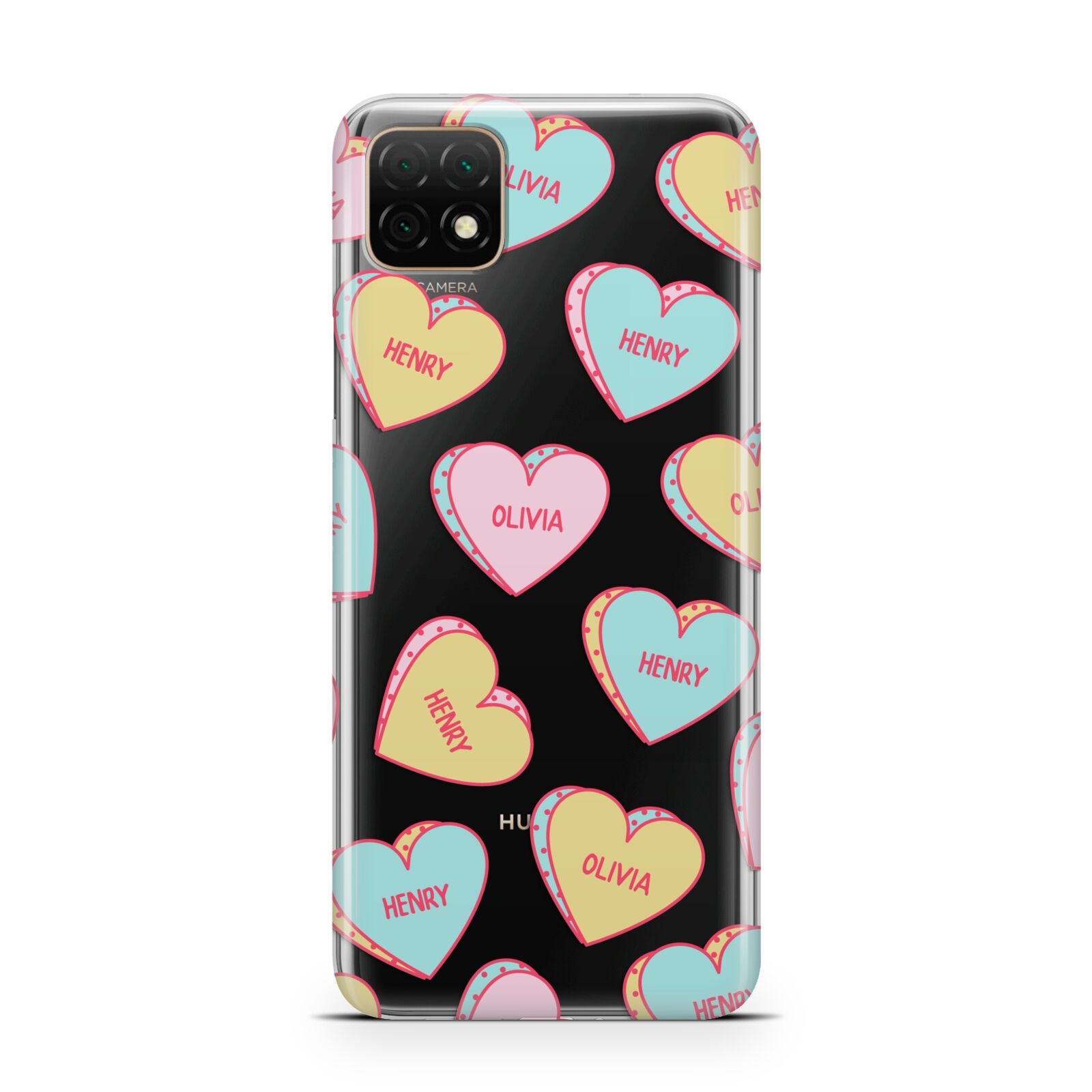 Personalised Heart Sweets Huawei Enjoy 20 Phone Case