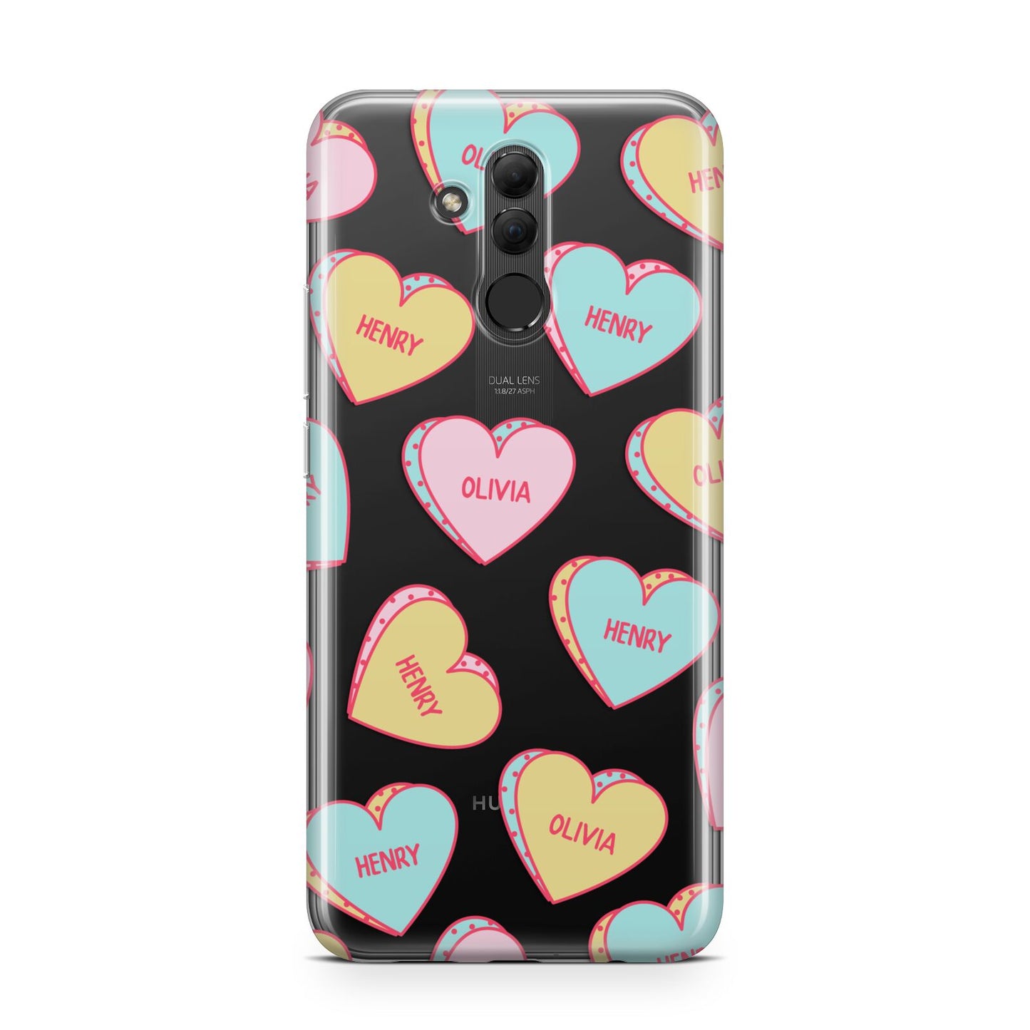 Personalised Heart Sweets Huawei Mate 20 Lite