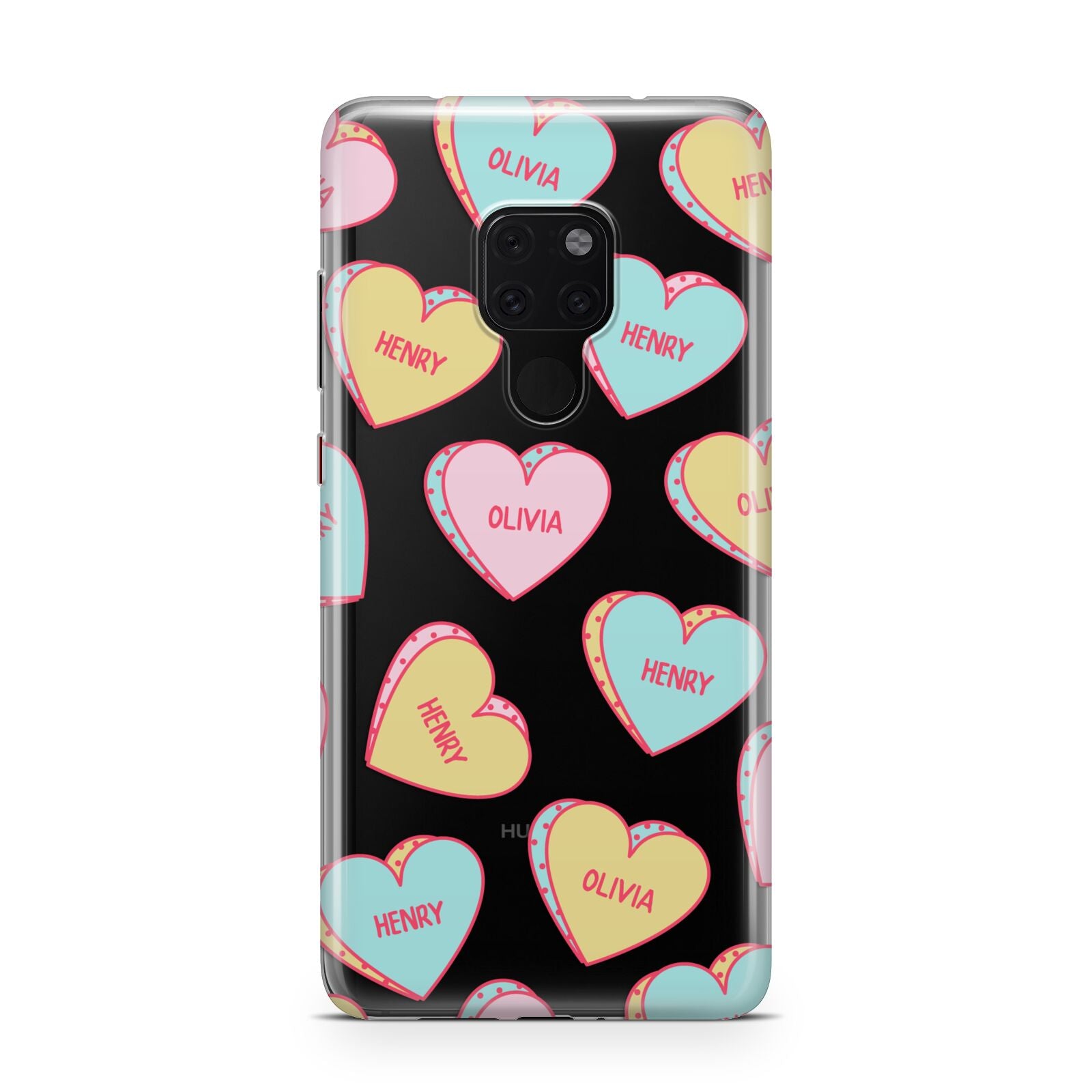 Personalised Heart Sweets Huawei Mate 20 Phone Case