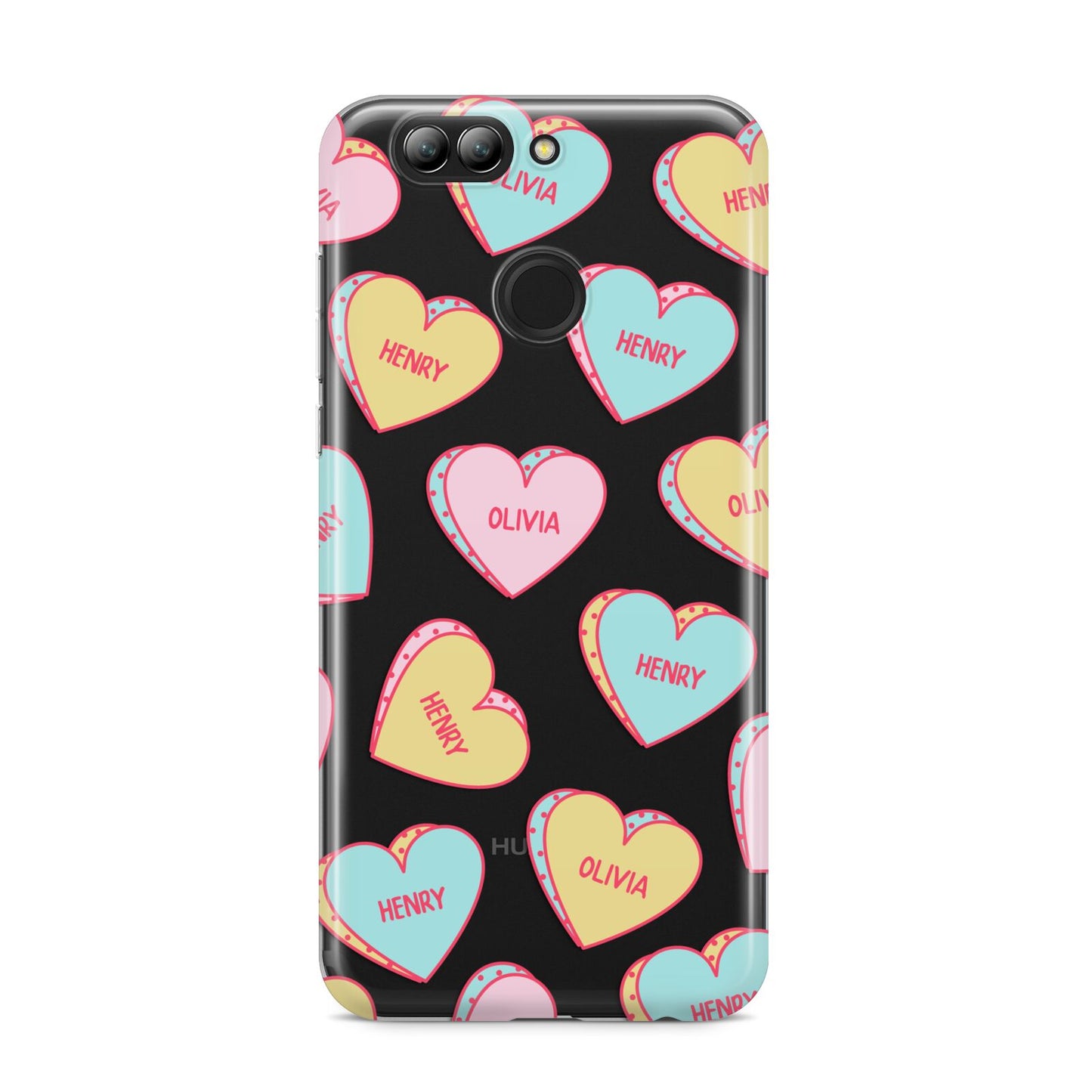 Personalised Heart Sweets Huawei Nova 2s Phone Case