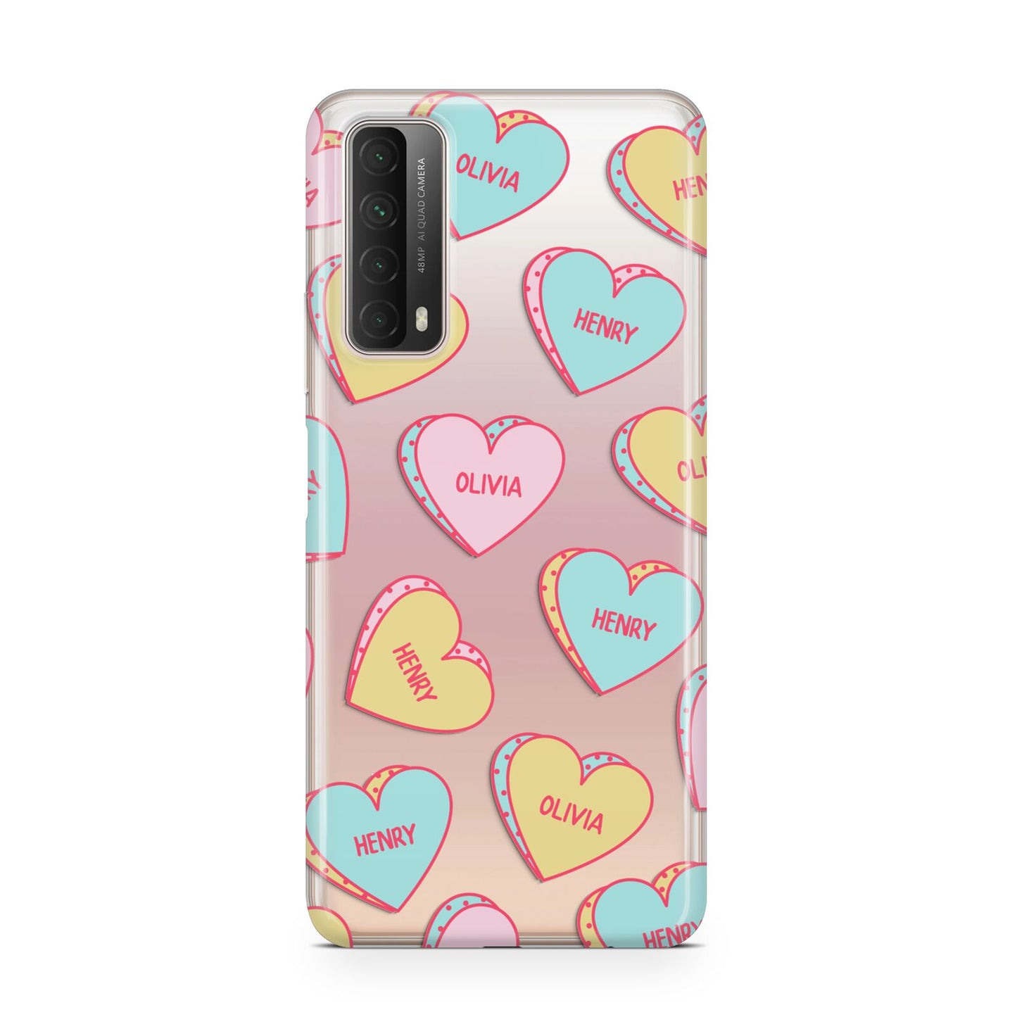 Personalised Heart Sweets Huawei P Smart 2021
