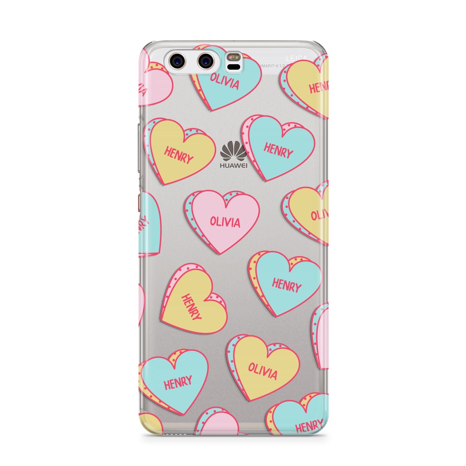 Personalised Heart Sweets Huawei P10 Phone Case