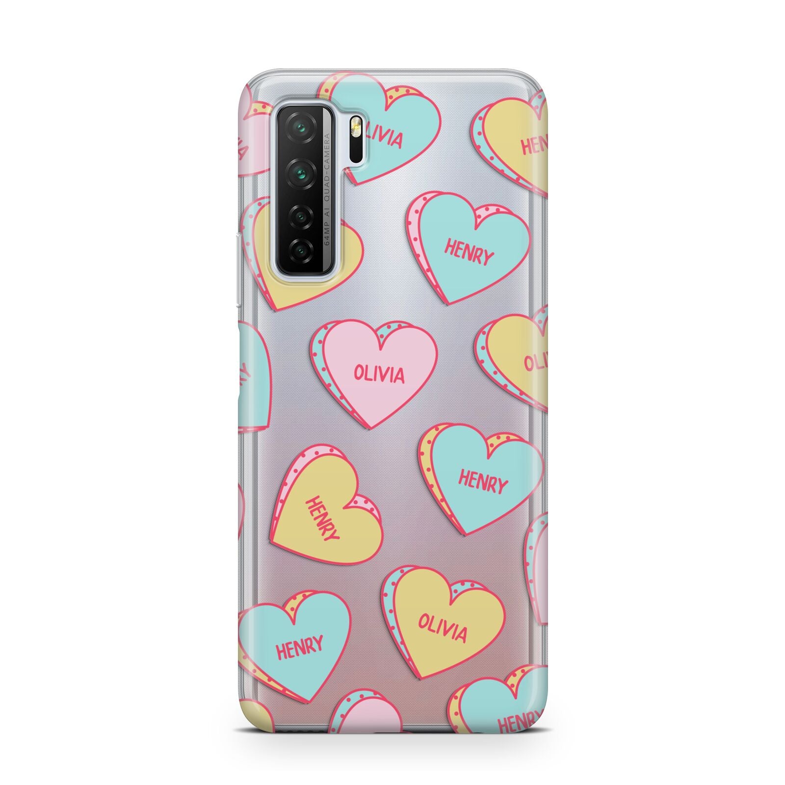 Personalised Heart Sweets Huawei P40 Lite 5G Phone Case