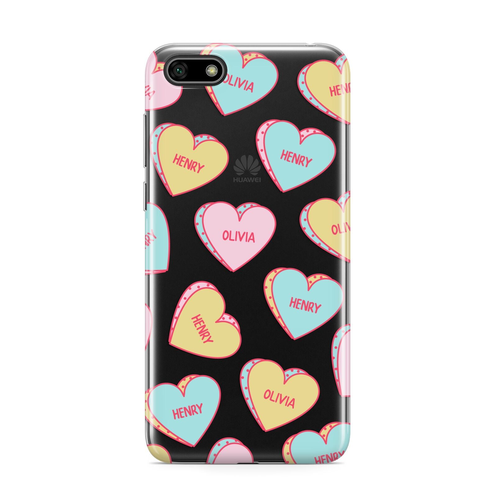 Personalised Heart Sweets Huawei Y5 Prime 2018 Phone Case
