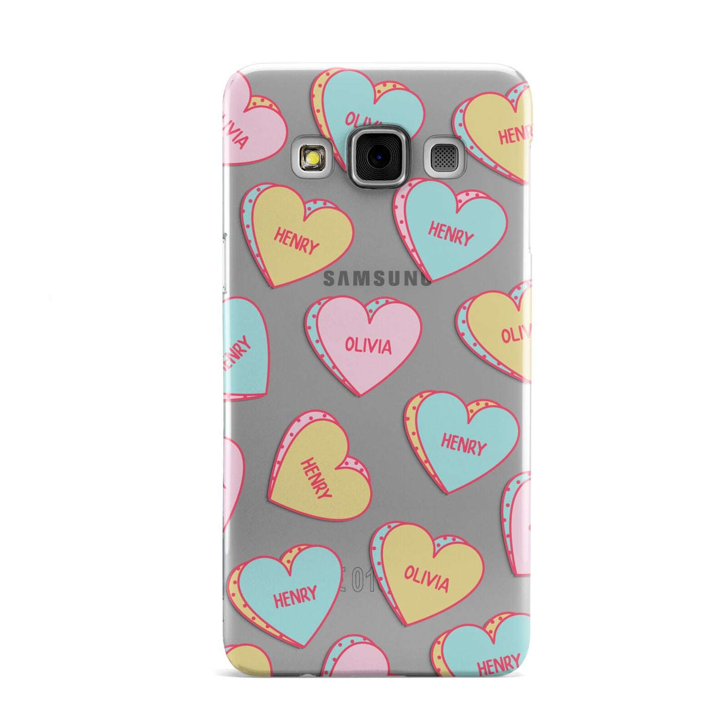 Personalised Heart Sweets Samsung Galaxy A3 Case